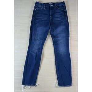 MOTHER High‎ Waisted Looker Ankle Fray Tongue And Chic Women's Size 26